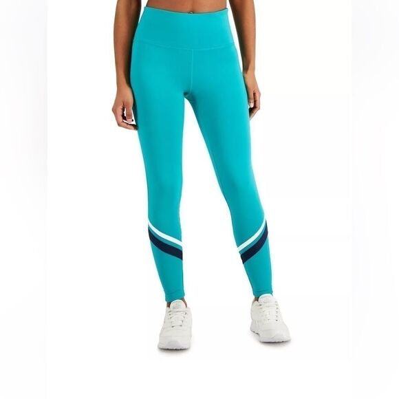 ID IDEOLOGY Women's Compression Colorblocked Side Pocket 7/8 Leggings, Reg 1x - Picture 3 of 11